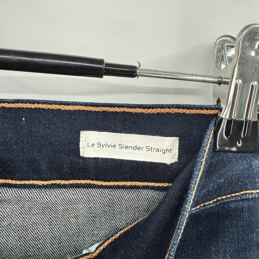 FRAME Denim Le‎ Sylvie Slender Straight Leg Jeans Size 25 Dark Wash Women's